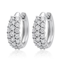 Orecchini Breda Gioielli Donna in Oro bianco Diamante EAOQ3059-NG